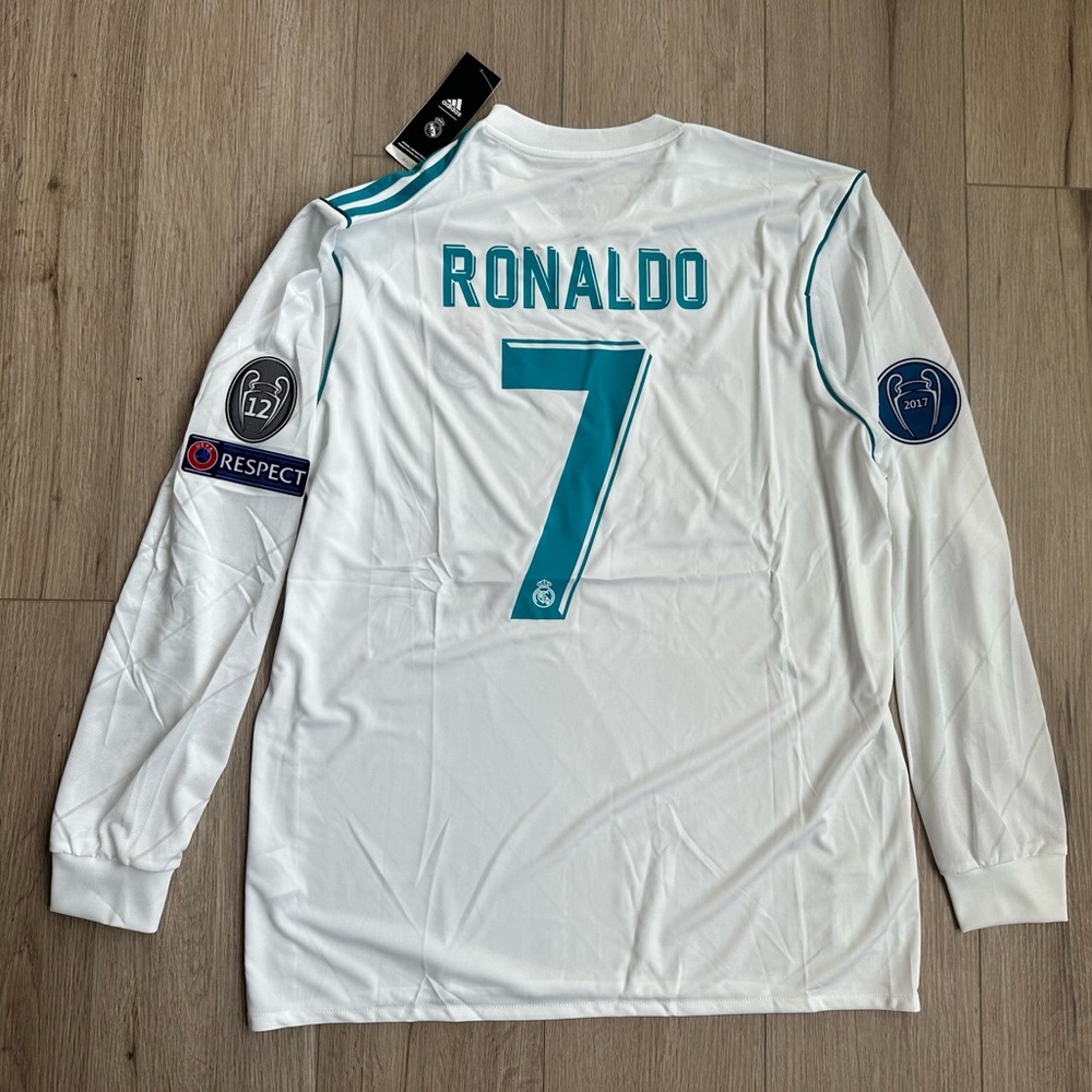Real Madrid Ronaldo Soccer Jersey Final 2018